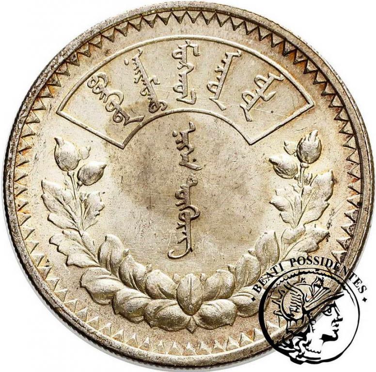 Mongolia 1 Tugrik (1925) srebro st. 1-