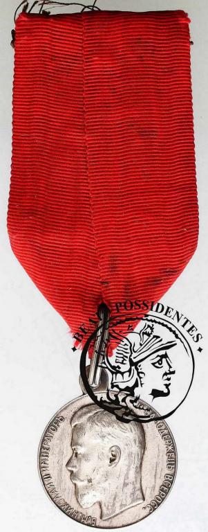 Rosja Mikołaj II medal za gorliwość SREBRO