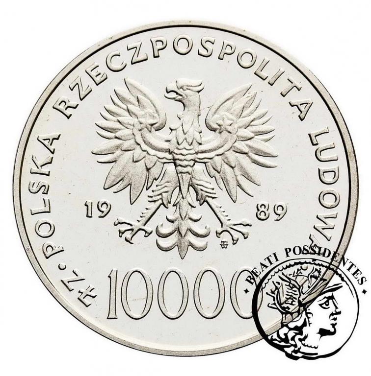 10 000 zł 1989 Jan Paweł II Papież Kratka st. L