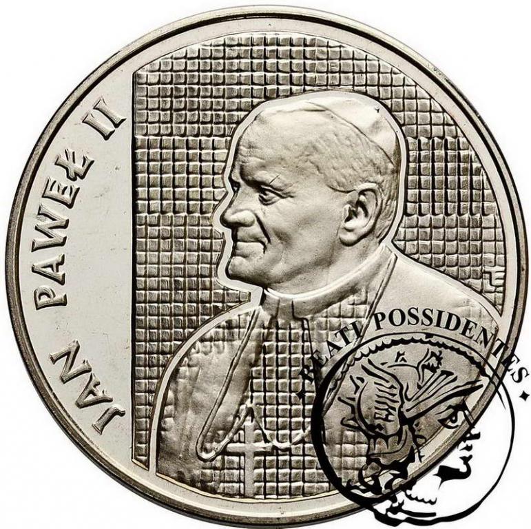 Papież 10000 zł 1989 Jan Paweł II Kratka stL/L-