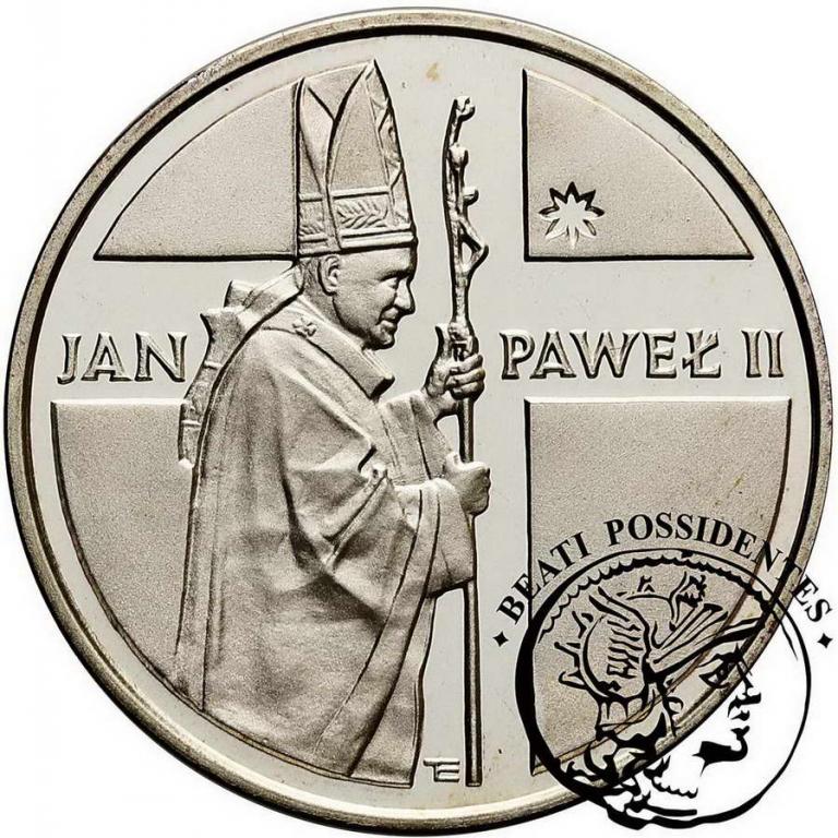 Papież 10000 zł 1989 JP II Pastorał st. L/L-