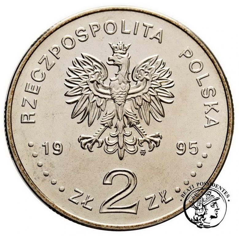 Polska III RP 2 zł 1995 Ateny zapaśnicy st.1