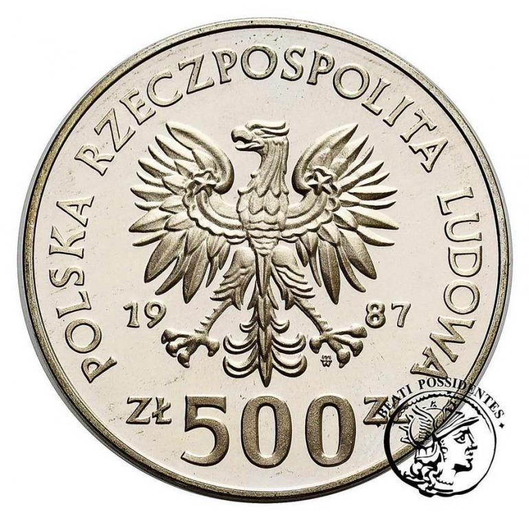 PRL 500 zł 1987 M Europy w Piłce Nożnej st.L/L-