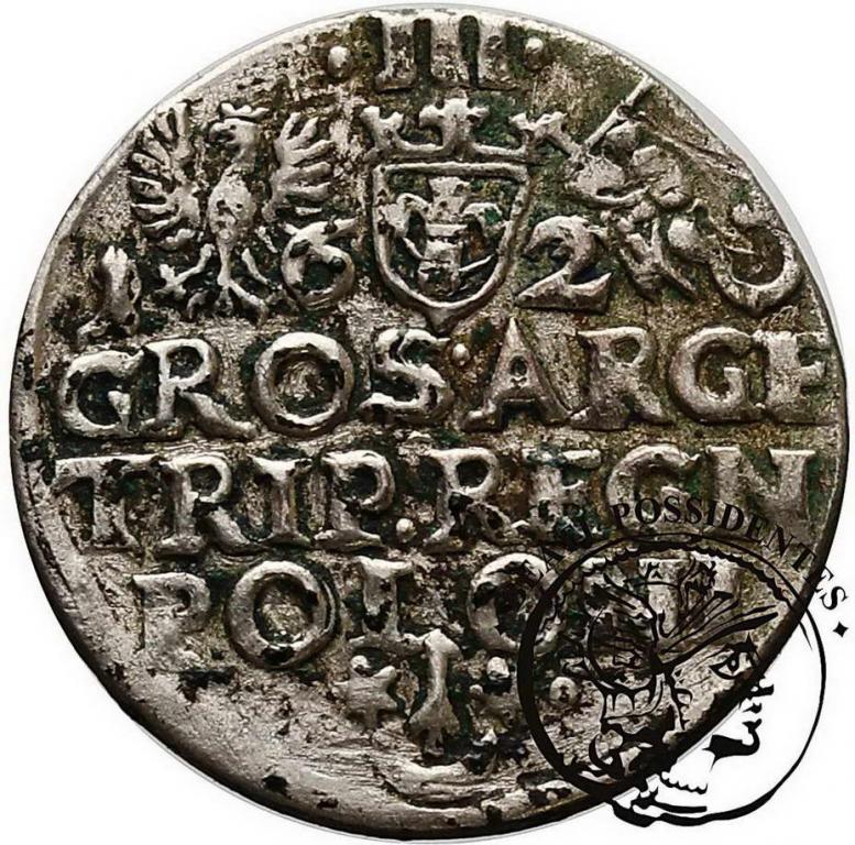 Zygmunt III Waza trojak kor 1620 Kraków st. 3-