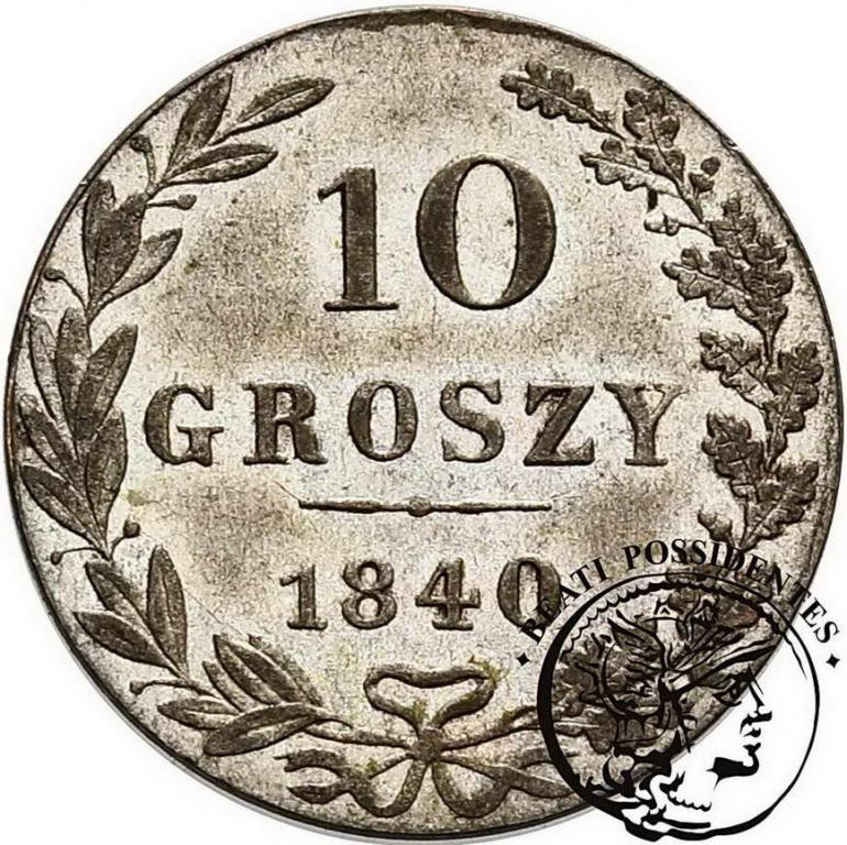 XIX w. 10 groszy 1840 Mikołaj I st. 1-