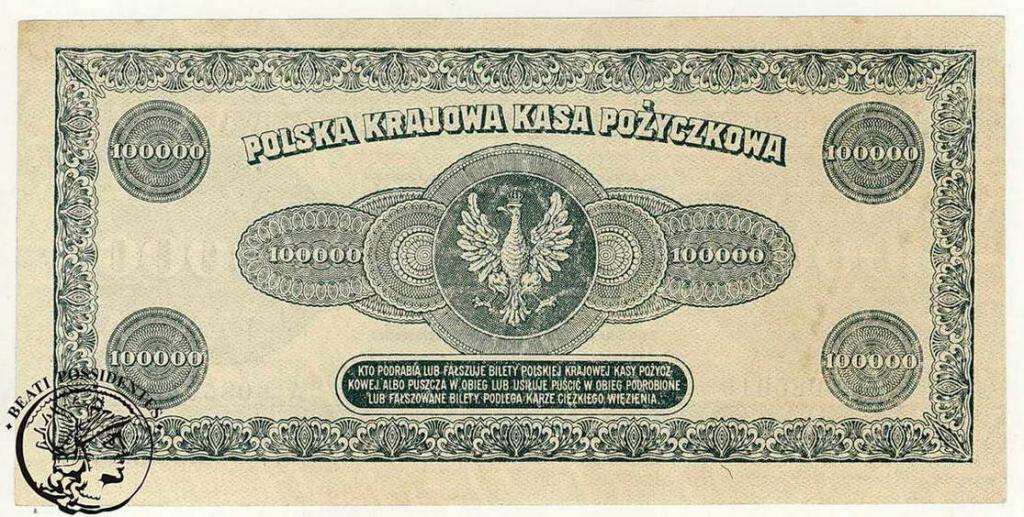 100 000 Marek Polskich 1923 seria A st.1-