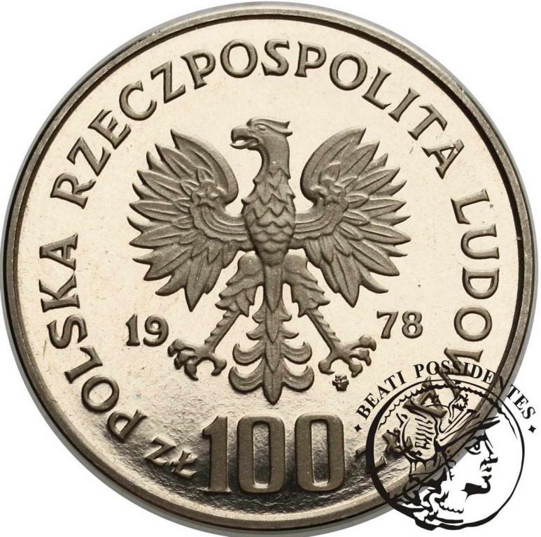 PRÓBA Nikiel 100 złotych 1978 Mickiewicz st.L