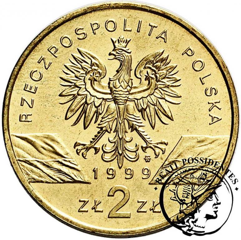 Polska III RP 2 złote 1999 Wilki st.1/1-