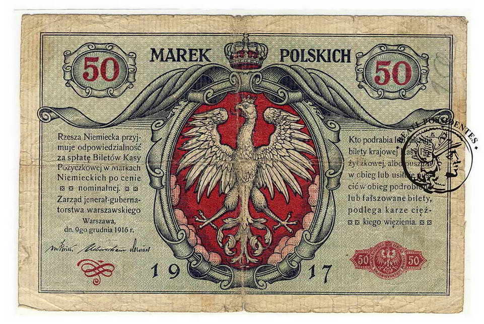 Polska 50 Marek Polskich 1916 ...jenerał st.4