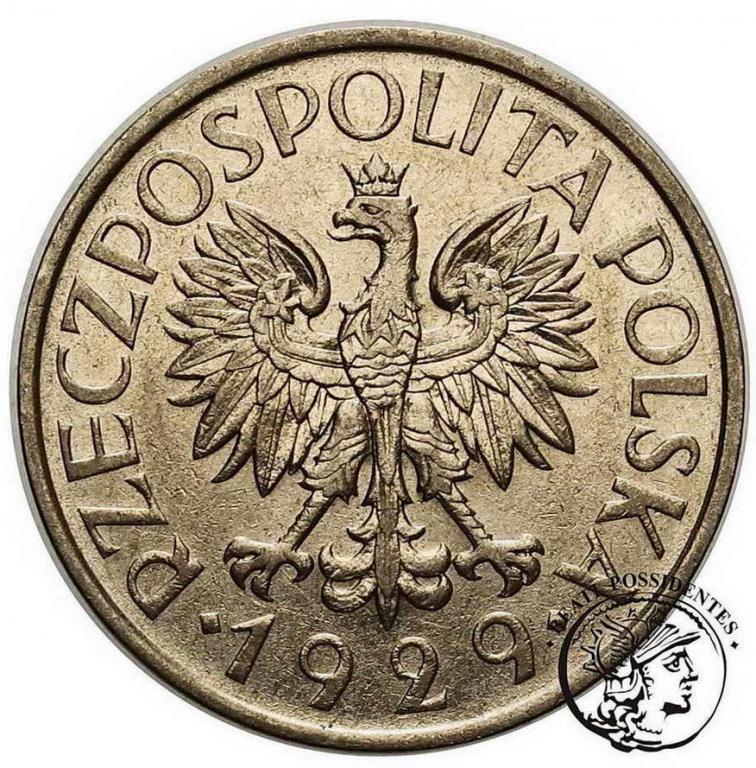 Polska II RP 1 złoty 1929 nikiel st.2-