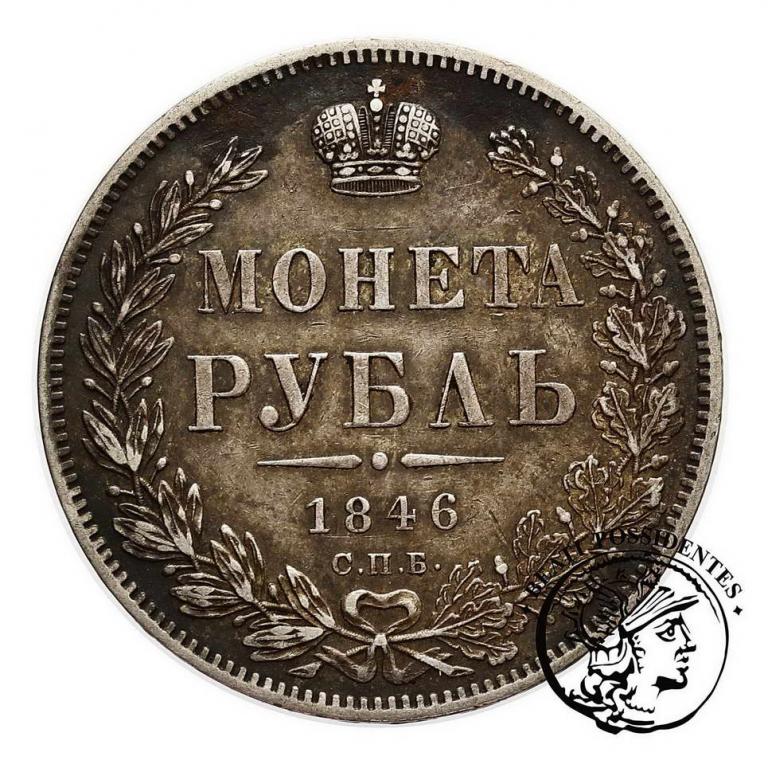 Rosja 1 Rubel 1846 Mikołaj I st. 3