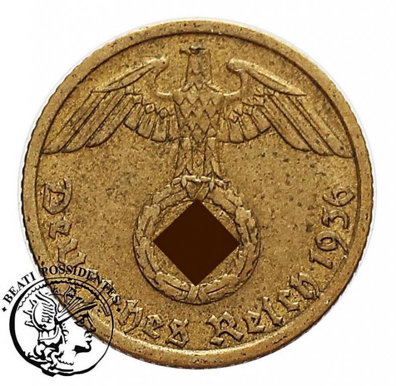 Niemcy III Rzesza 5 Fenigów 1936 G st. 3