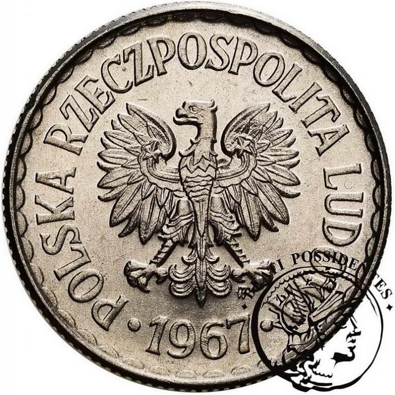 Polska PRL 1 złoty 1967 Al st. 1