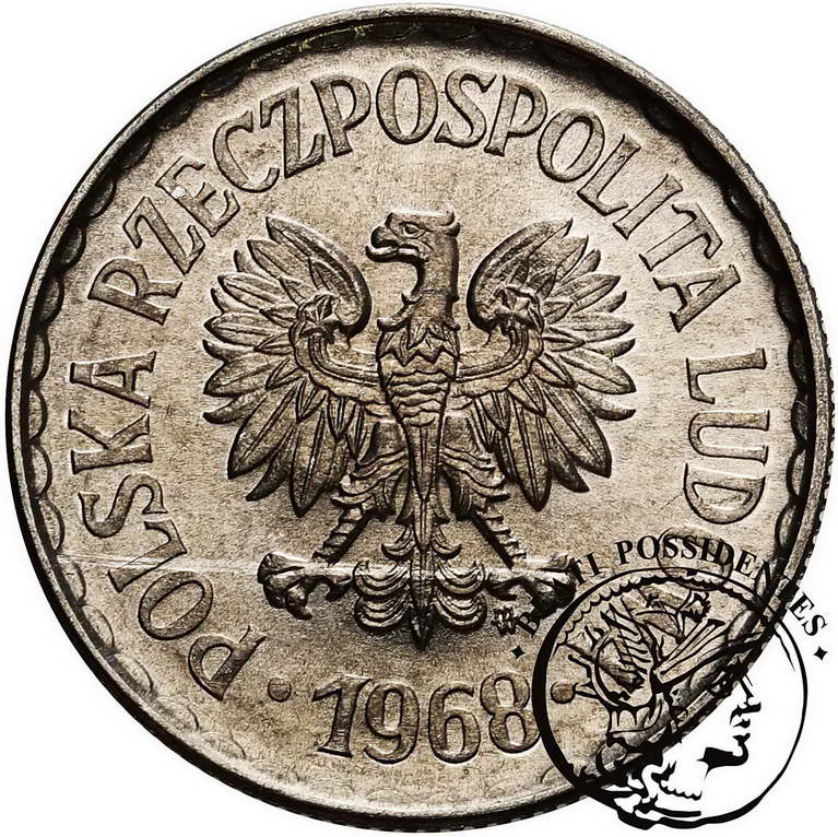 Polska PRL 1 złoty 1968 Al st. 1