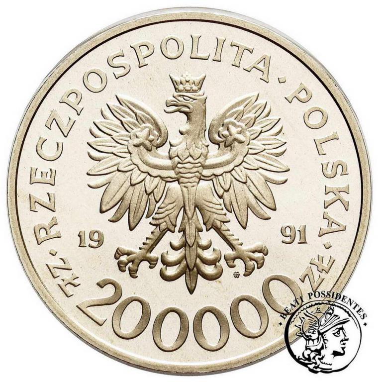 Polska III RP 200 000 zł 1991 Konstytucja st. L
