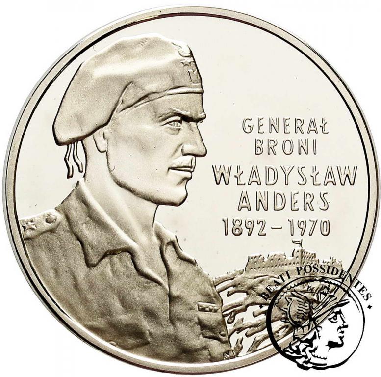 Polska III RP 10 złotych 2002 Gen. Anders st.L-