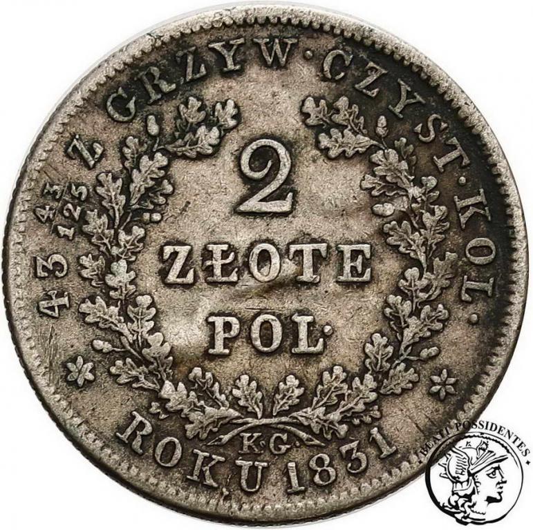 Polska Powst. Listopadowe 2 złote 1831 st. 3-