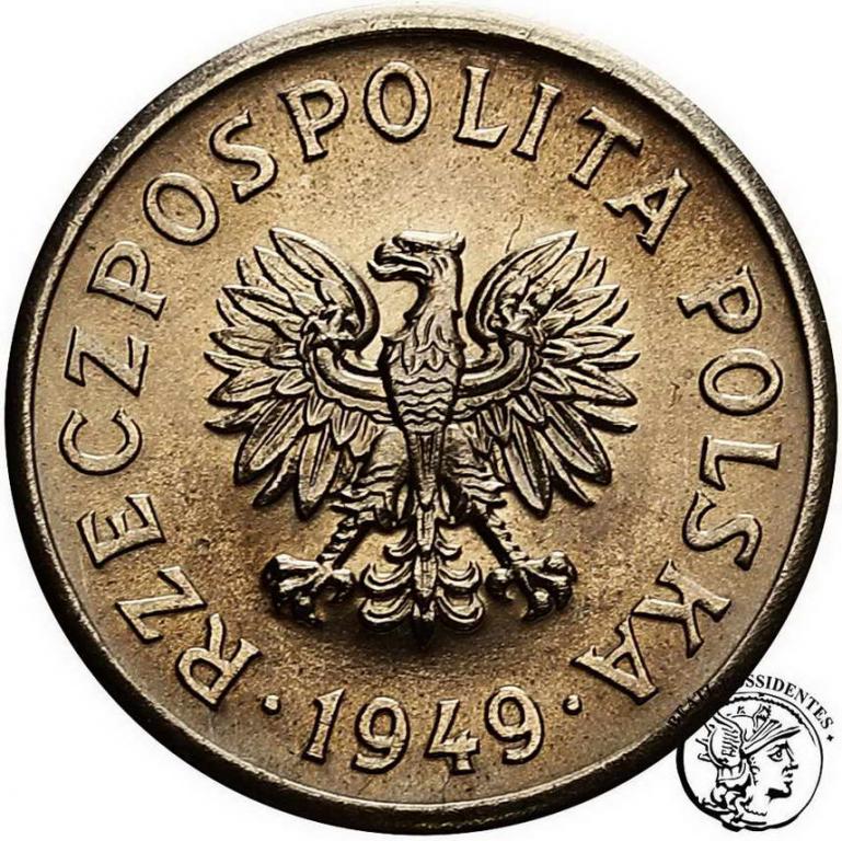 Polska PRL PRÓBA Nikiel 20 groszy 1949 st.1