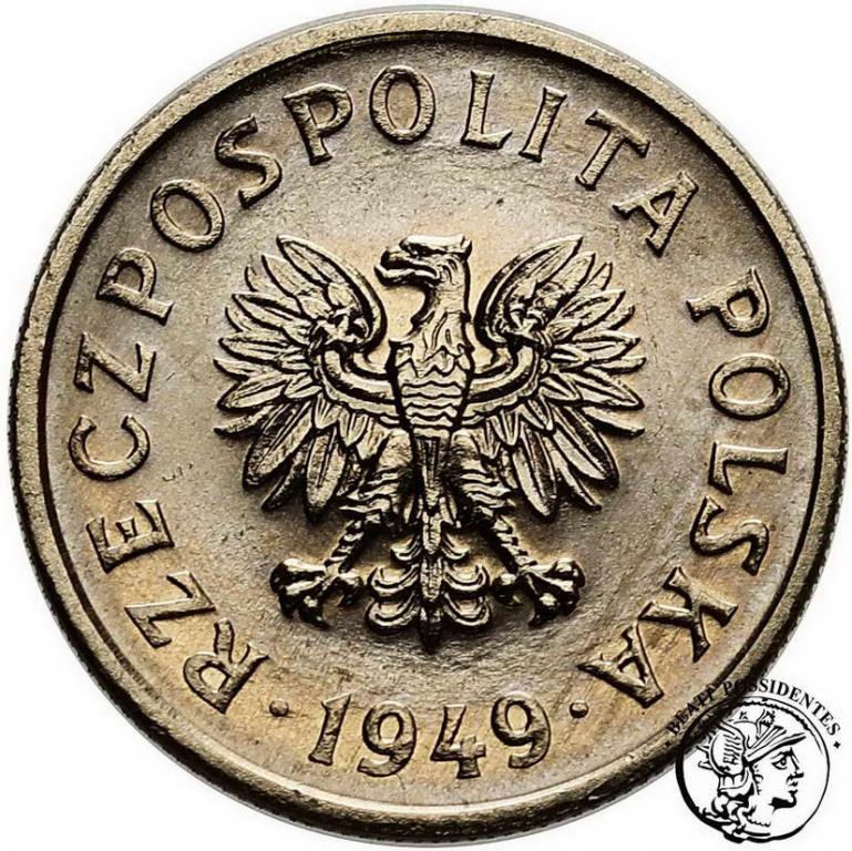 Polska PRL PRÓBA Nikiel 50 groszy 1949 st.1
