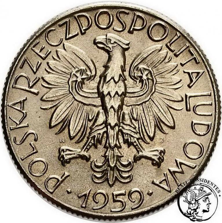 PRÓBA Nikiel 5 złotych 1959 Szyby kopalniane st.1