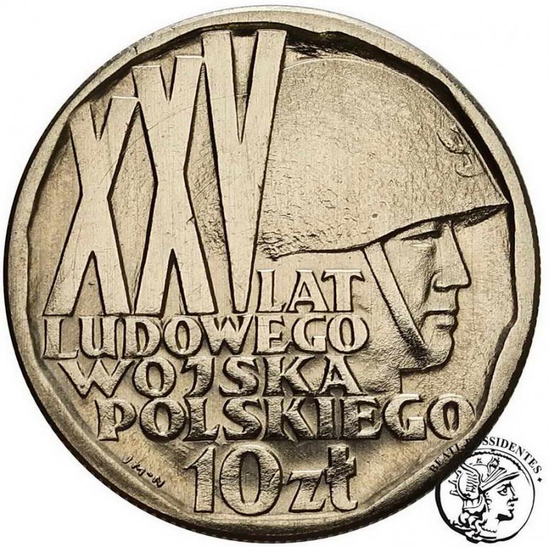PRÓBA Nikiel 10 zł 1968 Ludowe Wojsko Pol. st.1