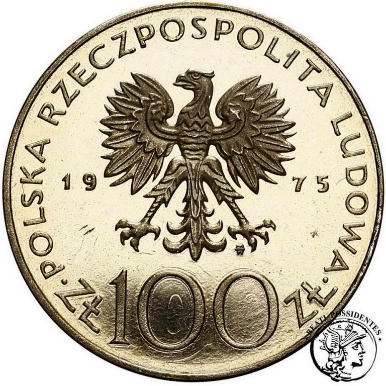 PRÓBA Nikiel 100 zł 1975 Modrzejewska st.L