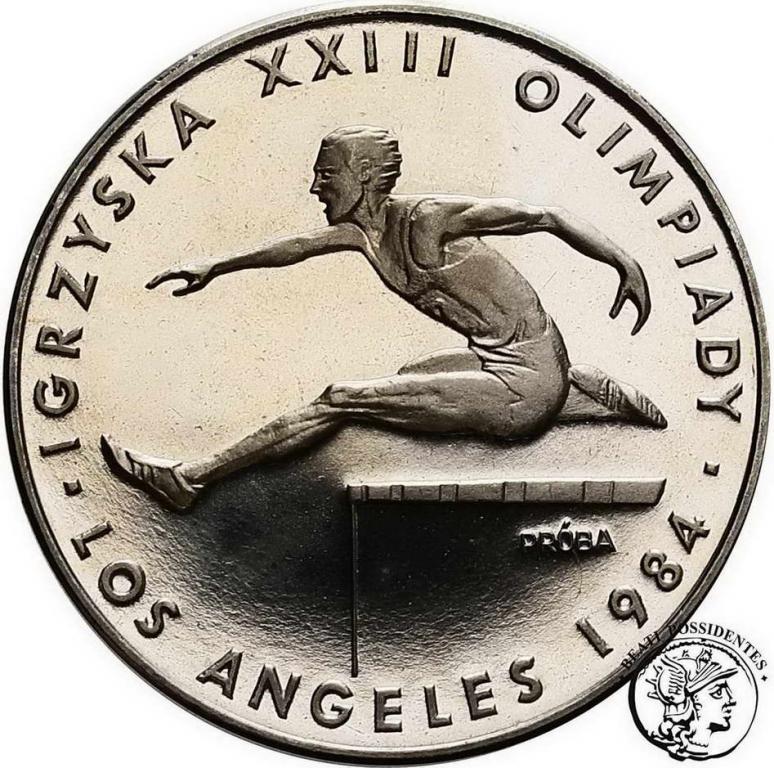 PRL PRÓBA Nikiel 200 złotych 1984 Los Angeles st.L