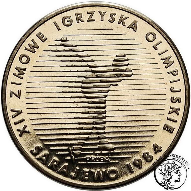 PRL PRÓBA Nikiel 500 złotych 1983 Sarajewo st.L