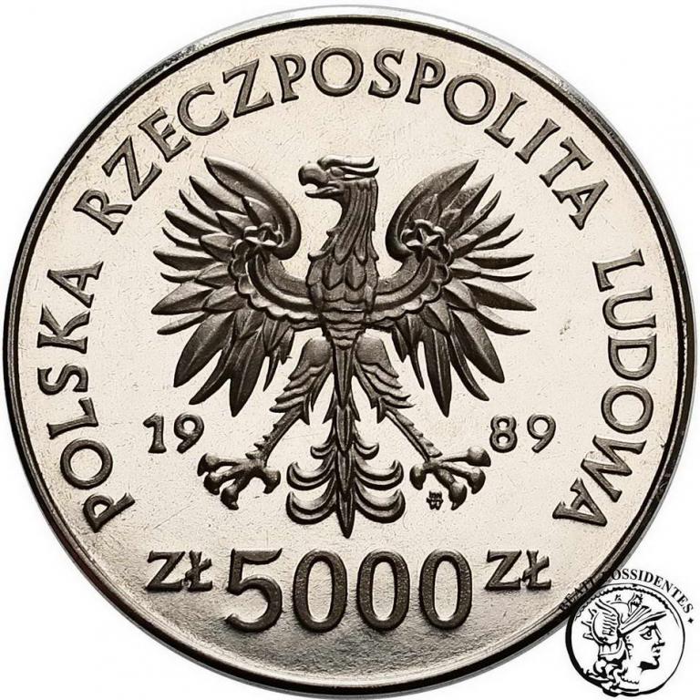 PRÓBA Nikiel 5 000 złotych 1989 Westerplatte st.L
