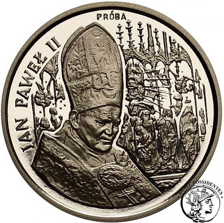 PRÓBA Nikiel 50 000 złotych 1991 Jan Paweł II st.L