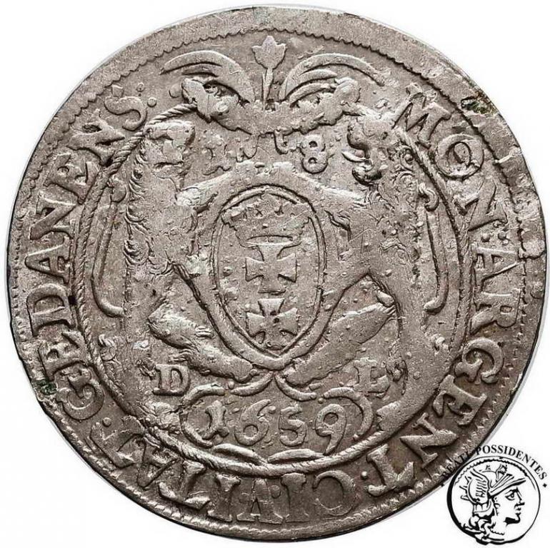 Polska Jan II Kazimierz Ort Gdańsk 1659 st. 3