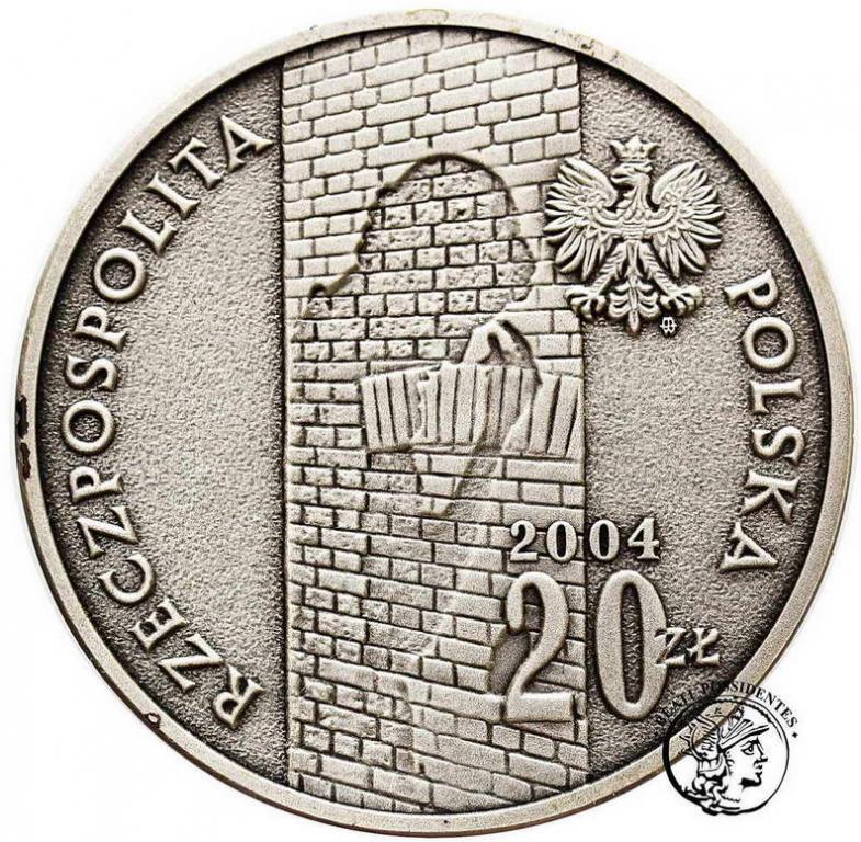Polska III RP 20 złotych 2004 Getto Łódź st.1