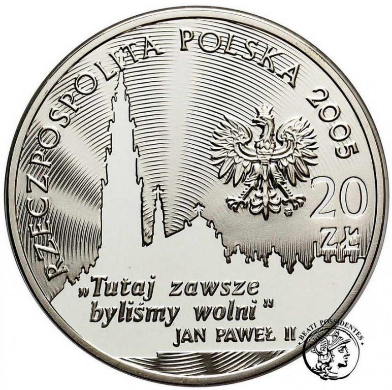 Polska III RP 20 złotych 2005 Jasna Góra st.L
