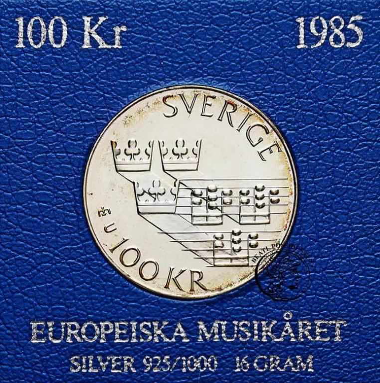 Szwecja 100 Koron 1985 Muzyka st.1