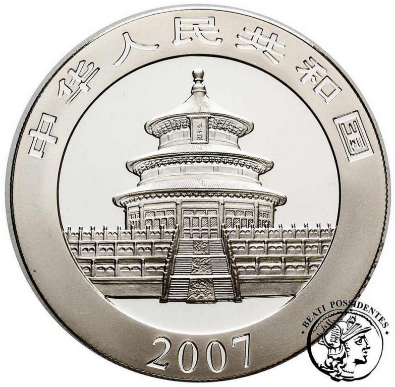 Chiny uncja srebra 10 Yuan 2007 Panda st.L