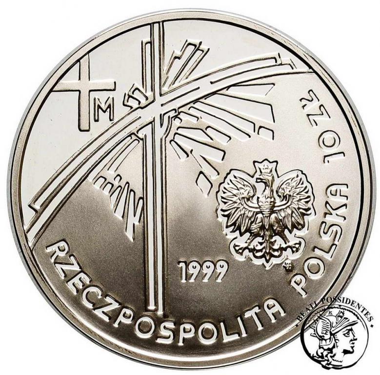 Polska III RP 10 złotych 1999 Papież Pielgrzym stL