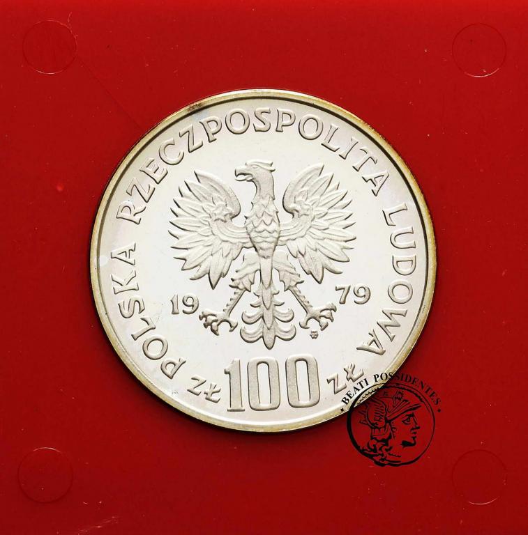 PRL PRÓBA srebro 100 złotych 1979 Kozica st.L-