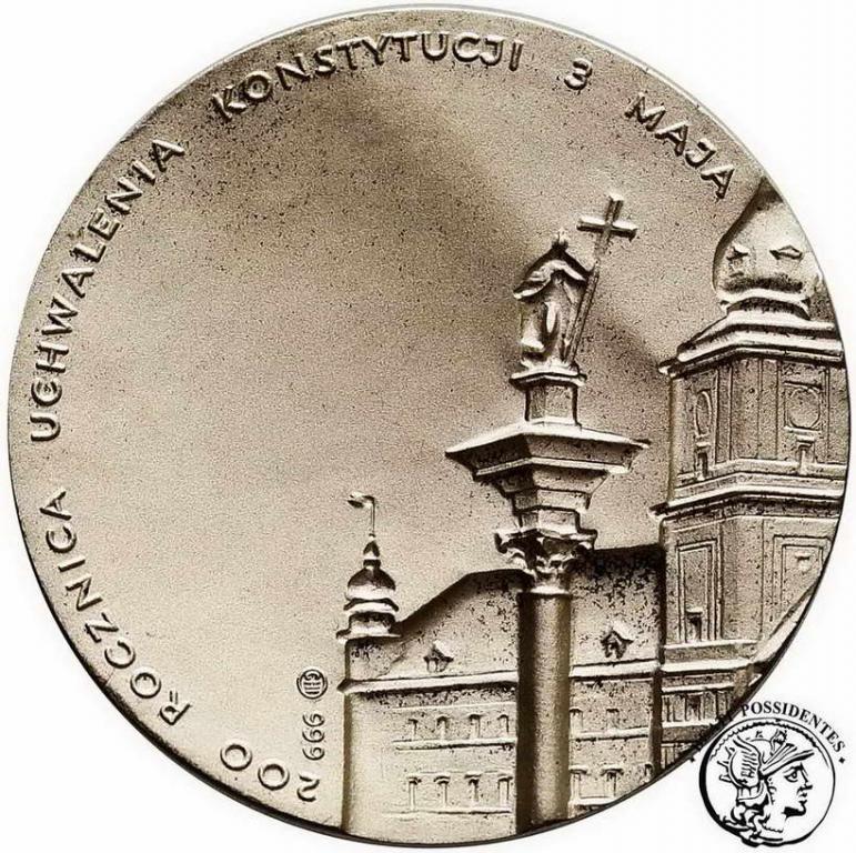 Polska medal Jan Paweł II 1991 konstytucja st. 1
