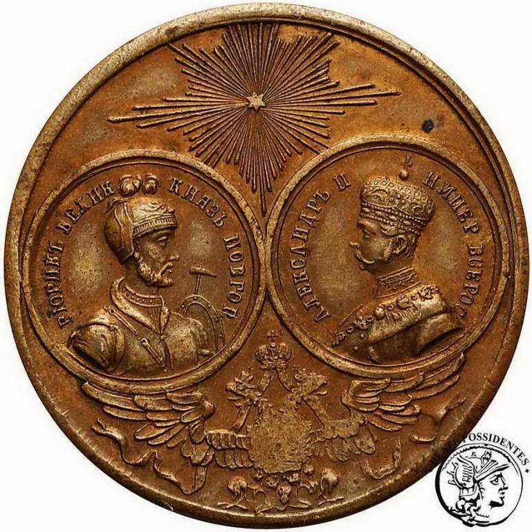 Rosja Alexander II medal 1862 st.3+