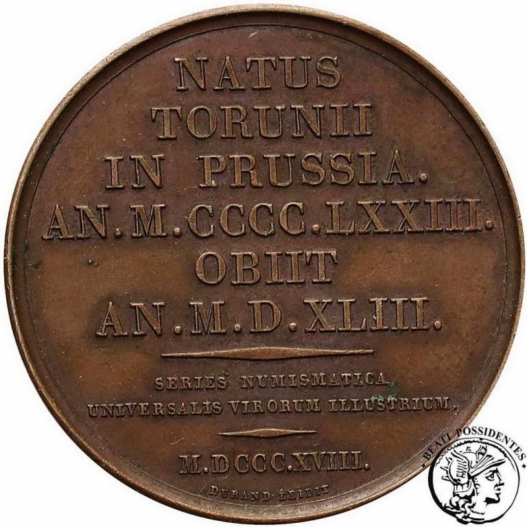Polska medal 1818 Mikołaj Kopernik st.2