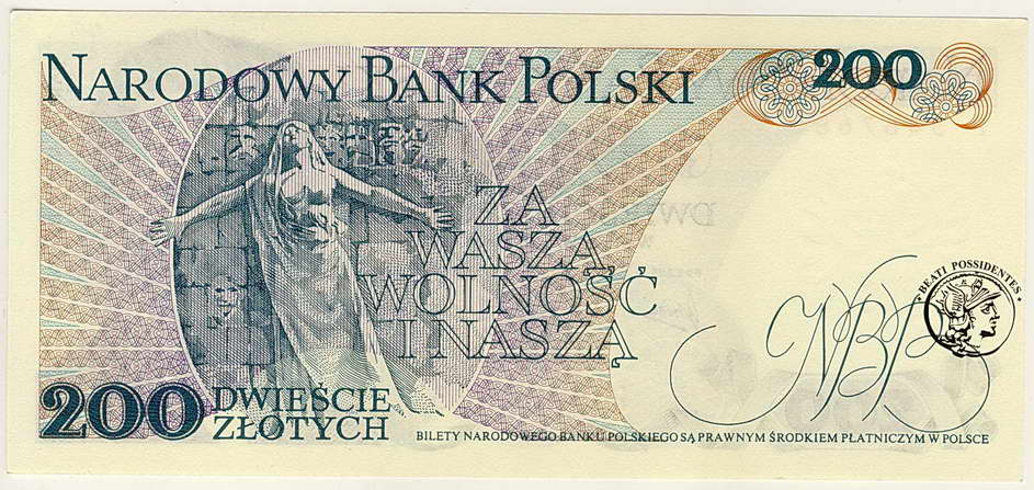 Polska 200 złotych 1976 seria P st. 1