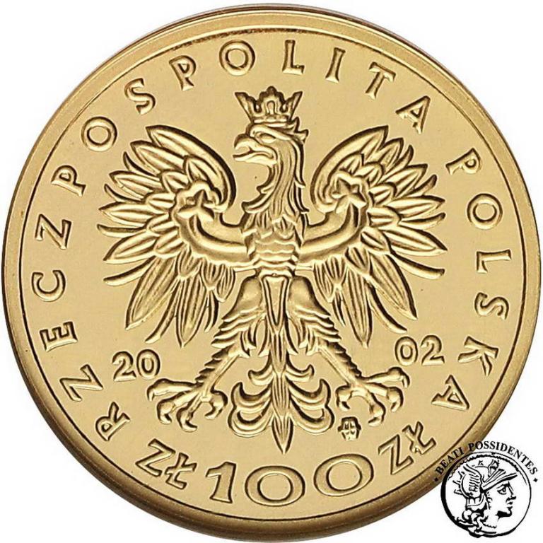 Polska III RP 100 złotych 2002 Jagiełło NGC PF69