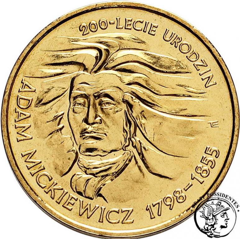 Polska III RP 2 zł 1998 Mickiewicz st.1