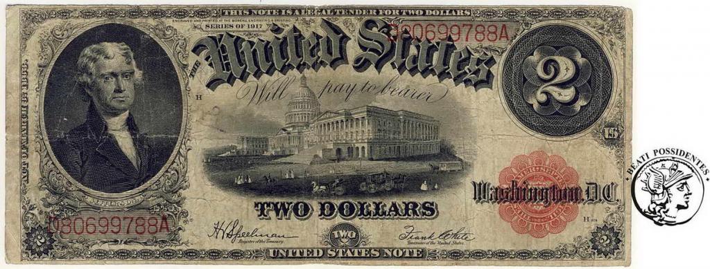 USA 2 dolary 1917 legal tender st.4