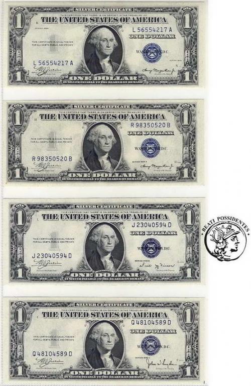 USA 1 dolar 1935 Silver lot 11 sztuk st.1