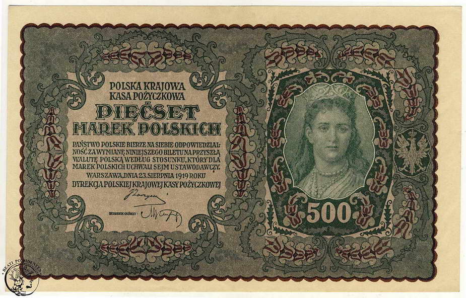 Polska 500 Marek Polskich 1919 seria CE st.1-
