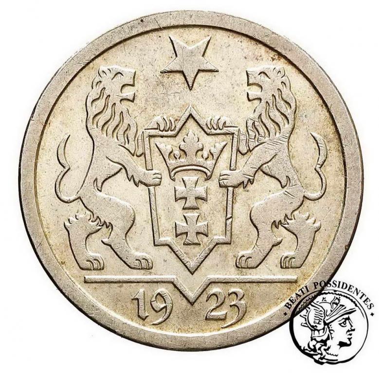 Wolne Miasto Gdańsk 2 guldeny 1923 st. 2+