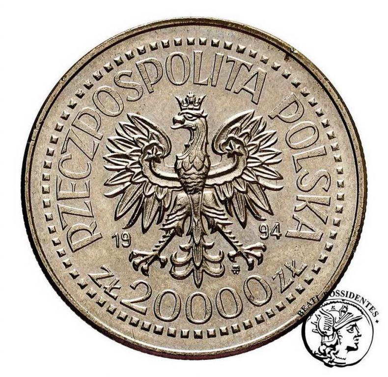 Polska III RP 20 000 złotych 1994 Mennica st.1-