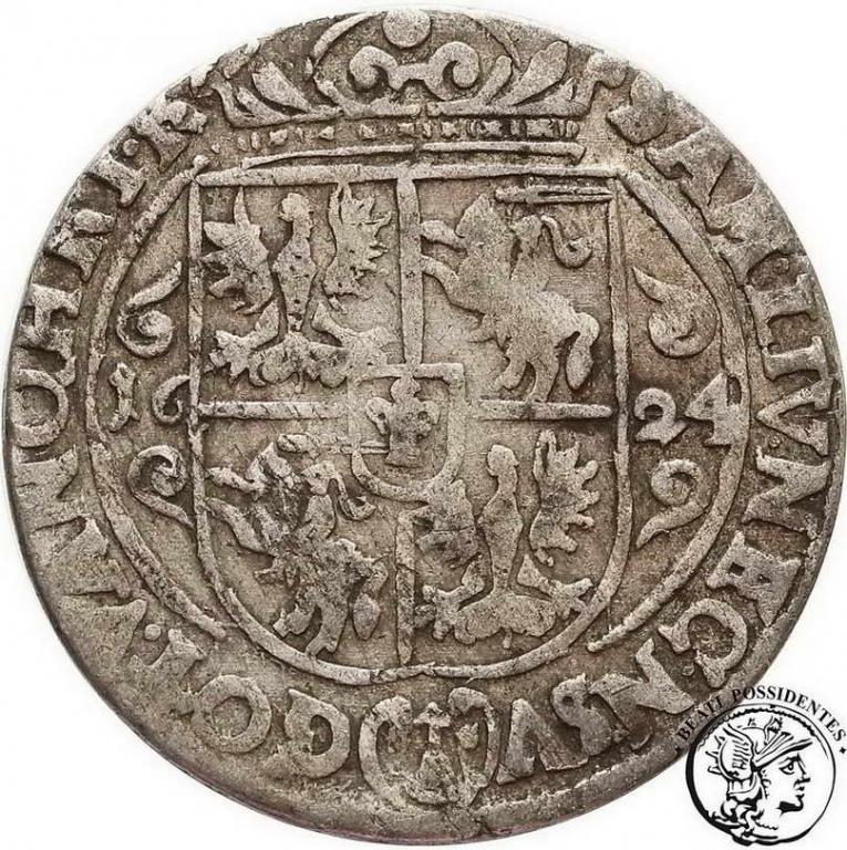 Polska Zygmunt III Waza ort koronny 1624 st. 3-