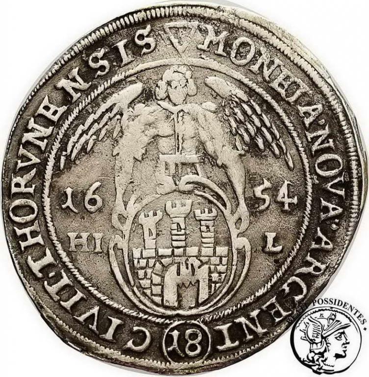 Polska Jan Kazimierz ort 1654 Toruń st. 3